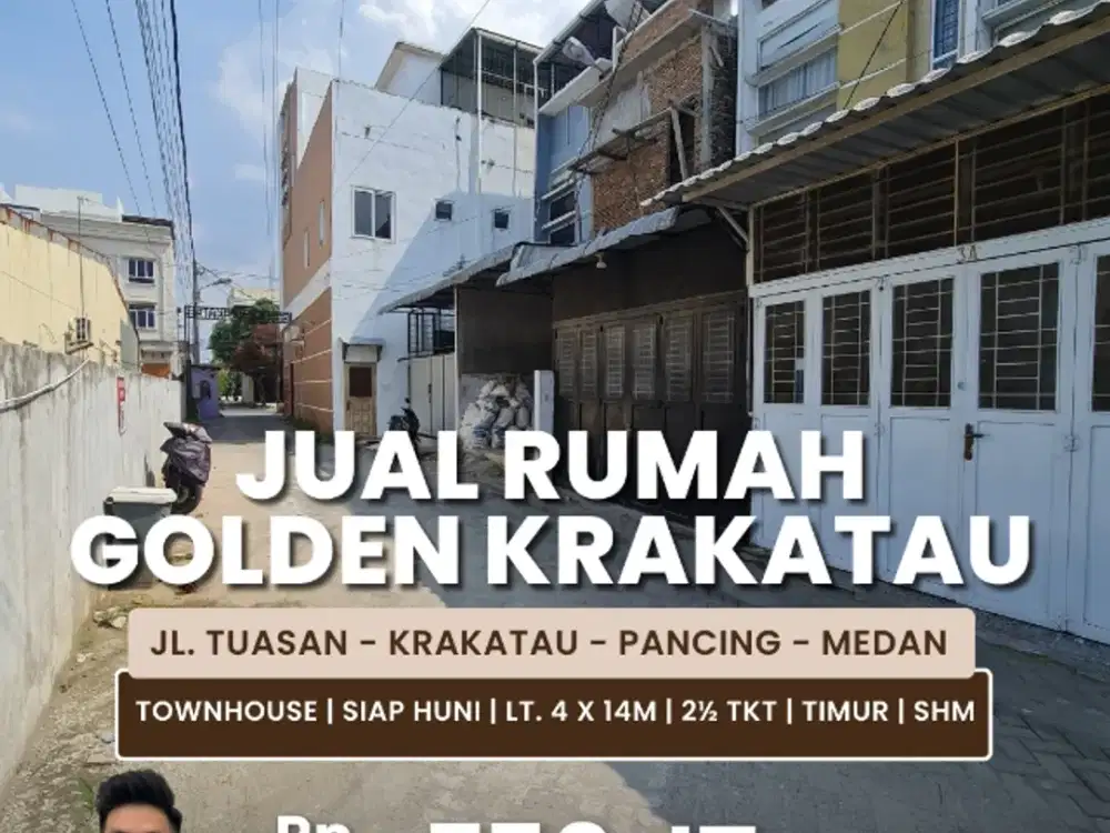 Jual Rumah Tipe Townhouse Kondisi Siap Huni Daerah Tuasan Krakatau