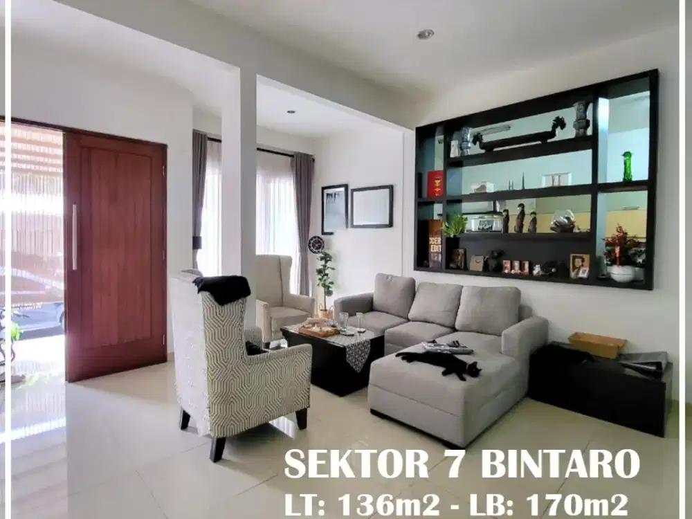 Rumah di Sektor 7 Bintaro 2 Lantai Cluster Premium Siap Huni -15770