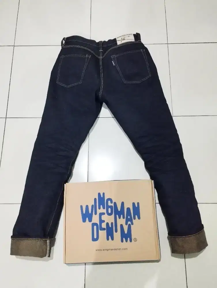Wingman Denim Brown Fire 17oz Unsanforized
