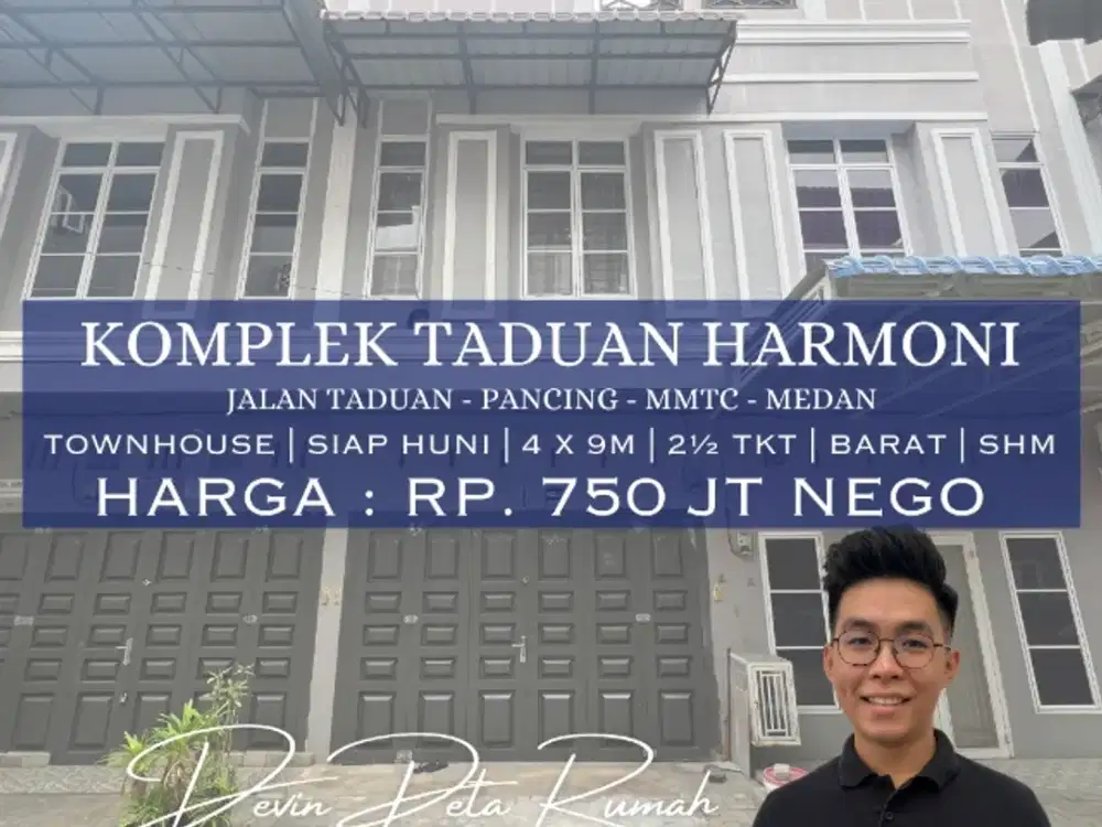 Jual Rumah Tipe Townhouse Di Komplek Daerah Pancing MMTC