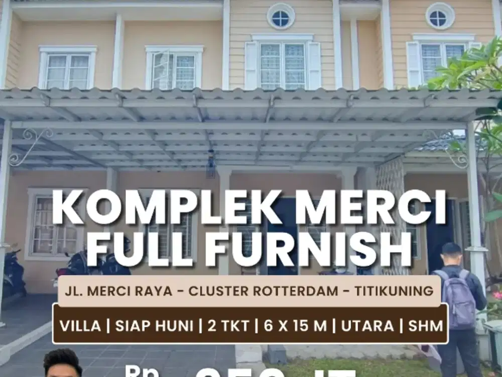 Jual Rumah Tipe Villa Full Furnish Di Komplek Merci