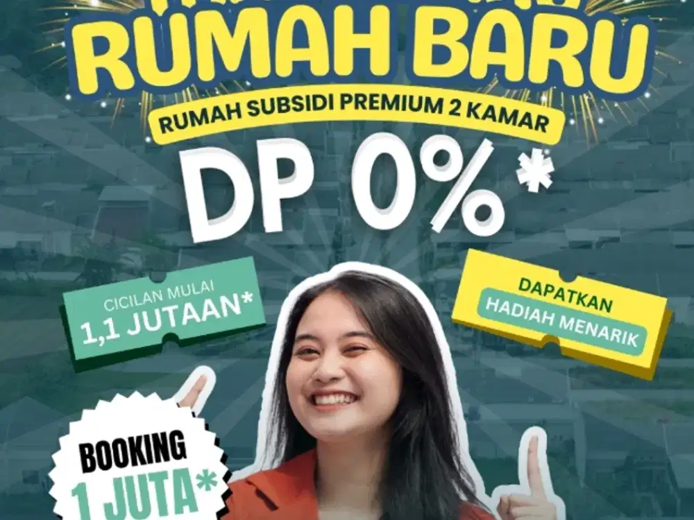 DIJUAL RUMAH SUBSIDI 185JT KLAPANUNGGAL