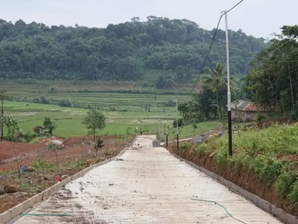 Jual kavling siap bangun, asri, view indah pegunungan Bogor timur