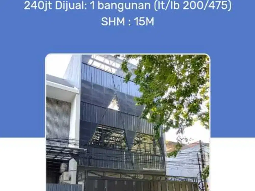 Ruang usaha dijual/ sewa perlantai di kelapa gading