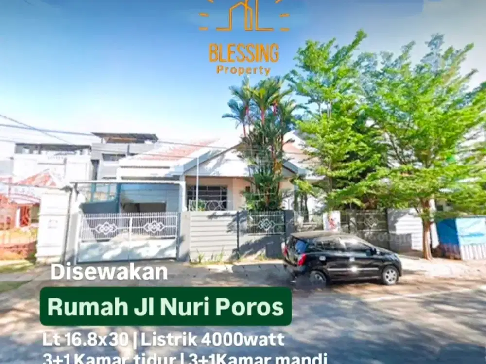 disewakan rumah jalan nuri poros