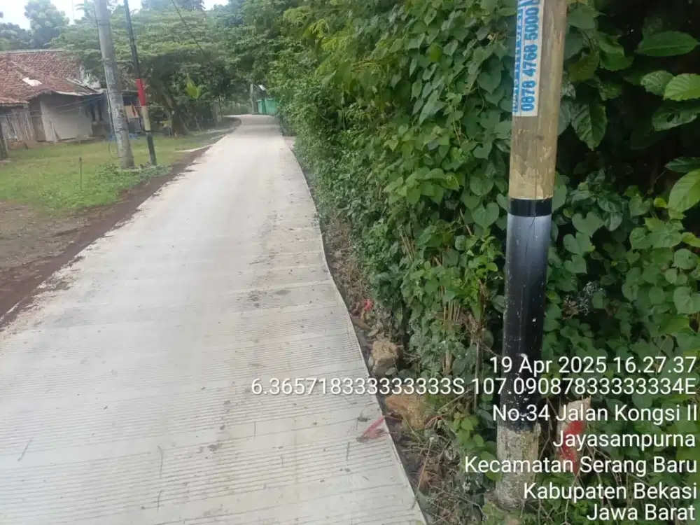 Lahan darat siap bangun, luas 1500m SHM Serang Baru
