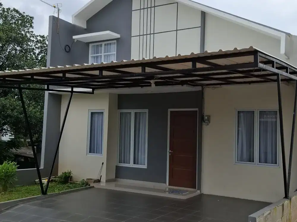 rumah desain mezzanine 5 menit ke stasiun cibinong cukup 3 jt all in