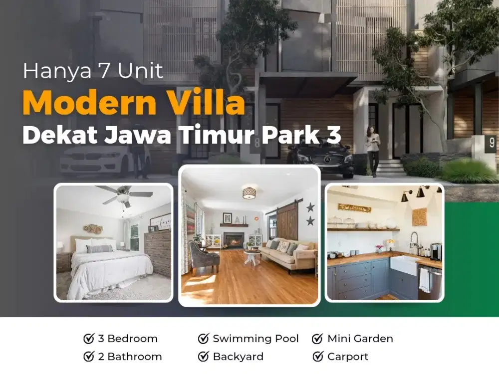 Villa Premium 7 Unit Terakhir Dekat Jawa Timur Park 3 & Predator Fun P