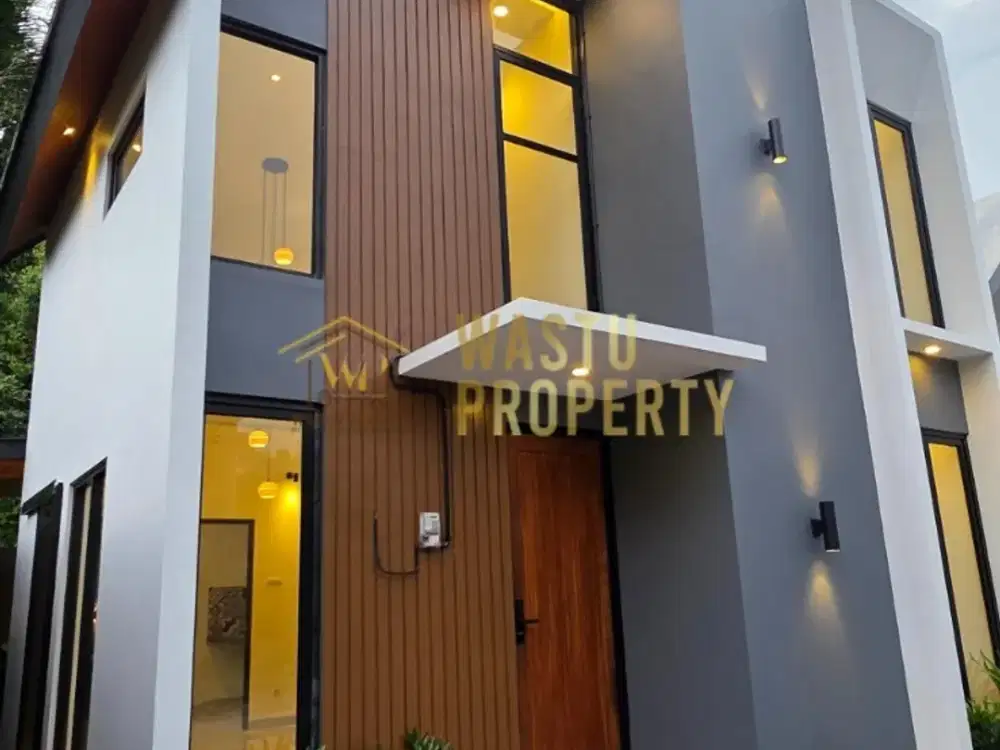 RUMAH MODERN DESAIN MEZZANINE FREE PAJAK DI NGAGLIK SLEMAN