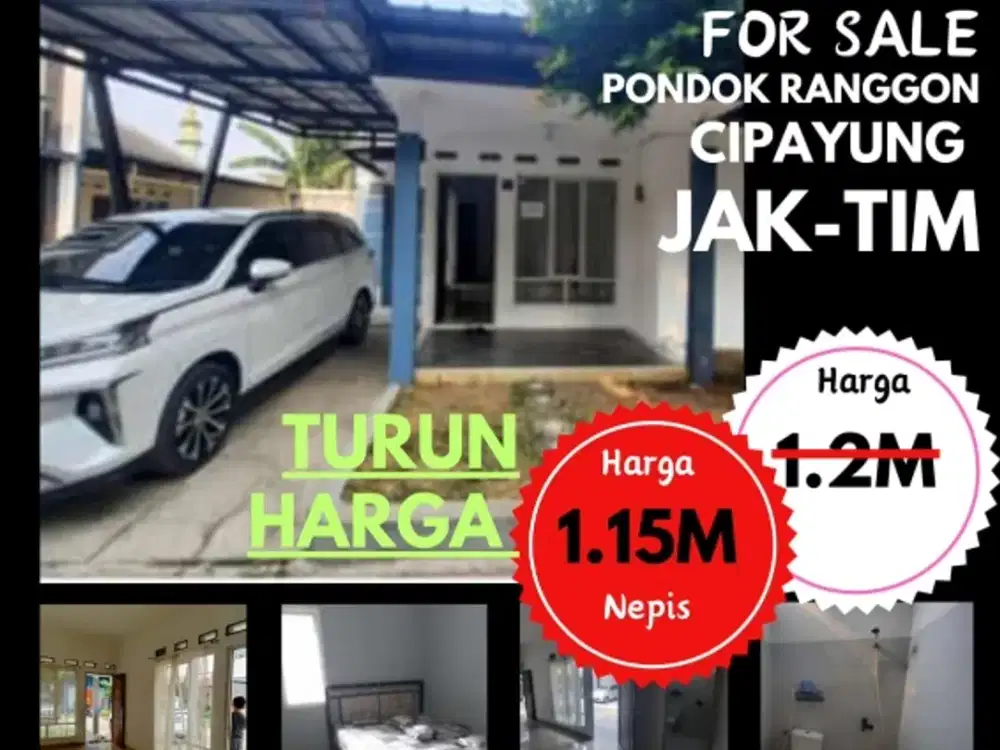 Rumah Siap Huni di Pondok Ranggon Cipayung
