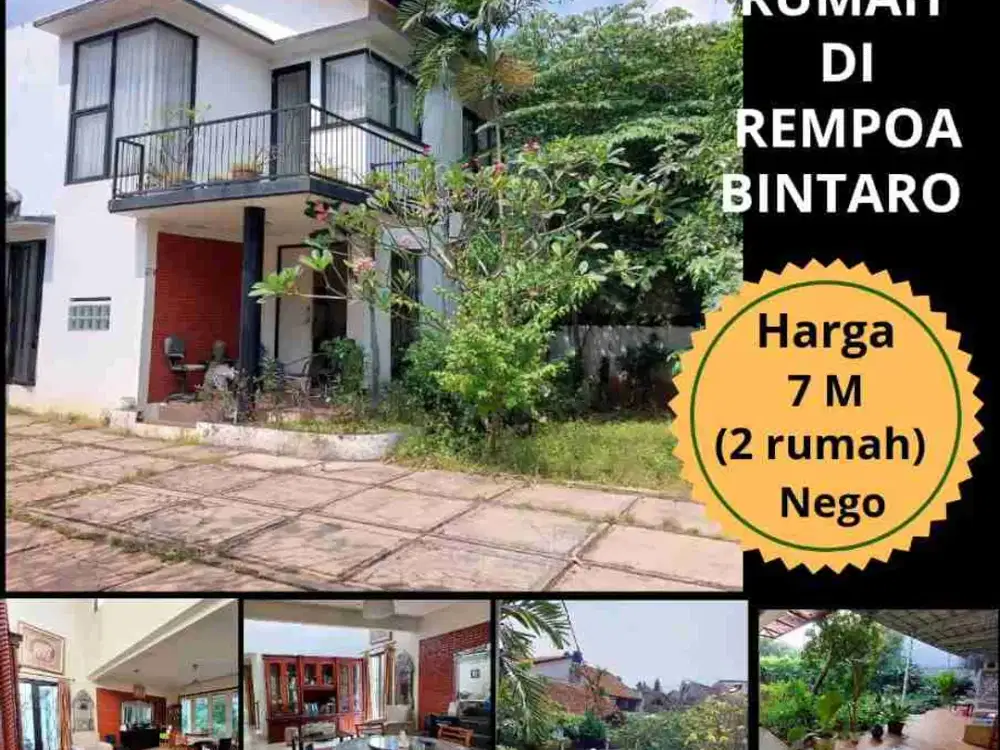 Jual rumah bonus rumah di Rempoa Bintaro