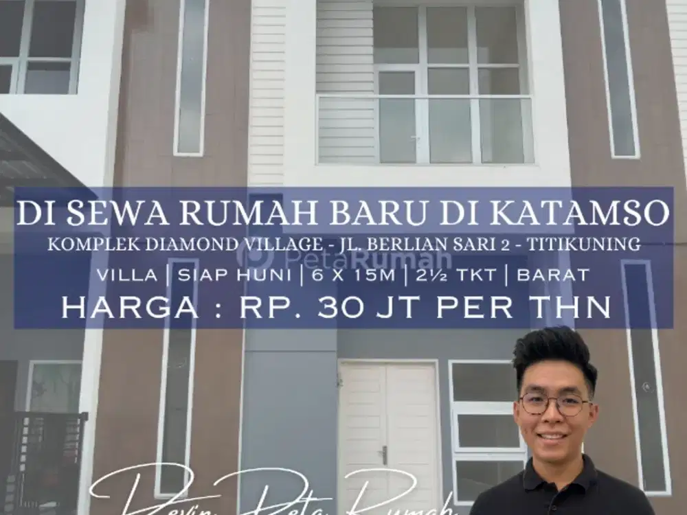 Sewa Rumah Baru Tipe Villa Di Katamso Titikuning Medan