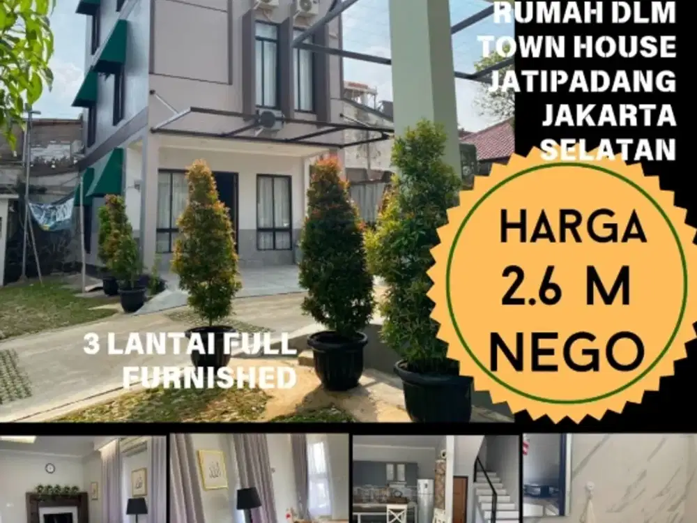 Rumah dalam town house di Jatipadang, Jakarta Selatang