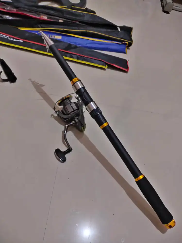 Joran Pancing panjang 3.60mtr Fullset Reel 8000 Power Handle