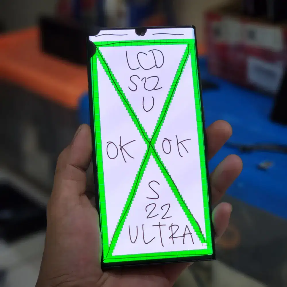 LCD SAMSUNG GALAXY S22 ULTRA ORIGINAL MULUS MINUS TOMPEL FUNGSI NORMAL