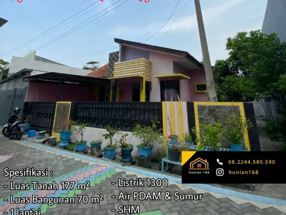 Rumah Pusat Kota RA Kartini Nasution Veteran Manyar Gresik Tengah Baru