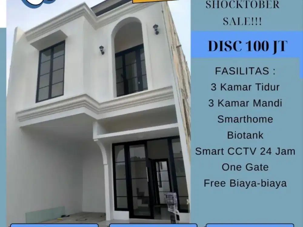 Dijual Rumah Baru 2 Lantai Murah Jatimulya Depok, Cluster Syariah Nego
