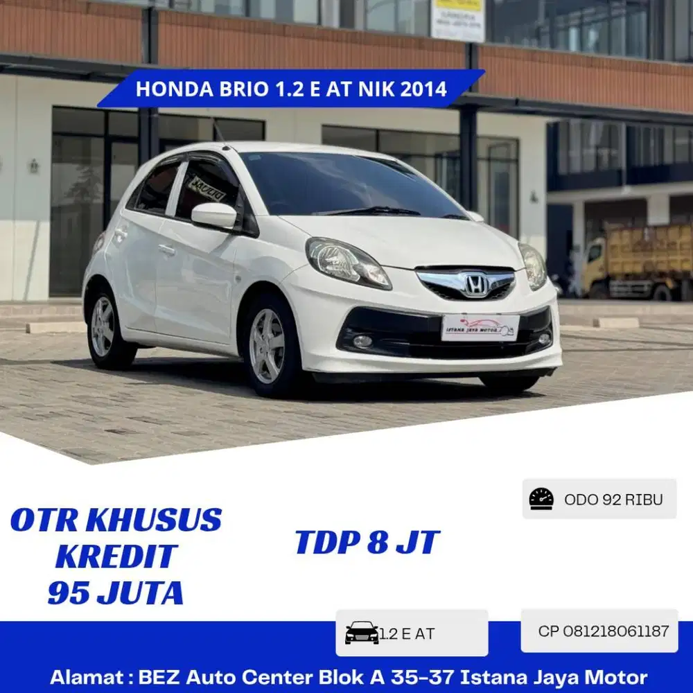 HONDA BRIO E AUTOMATIC 2014 PUTIH