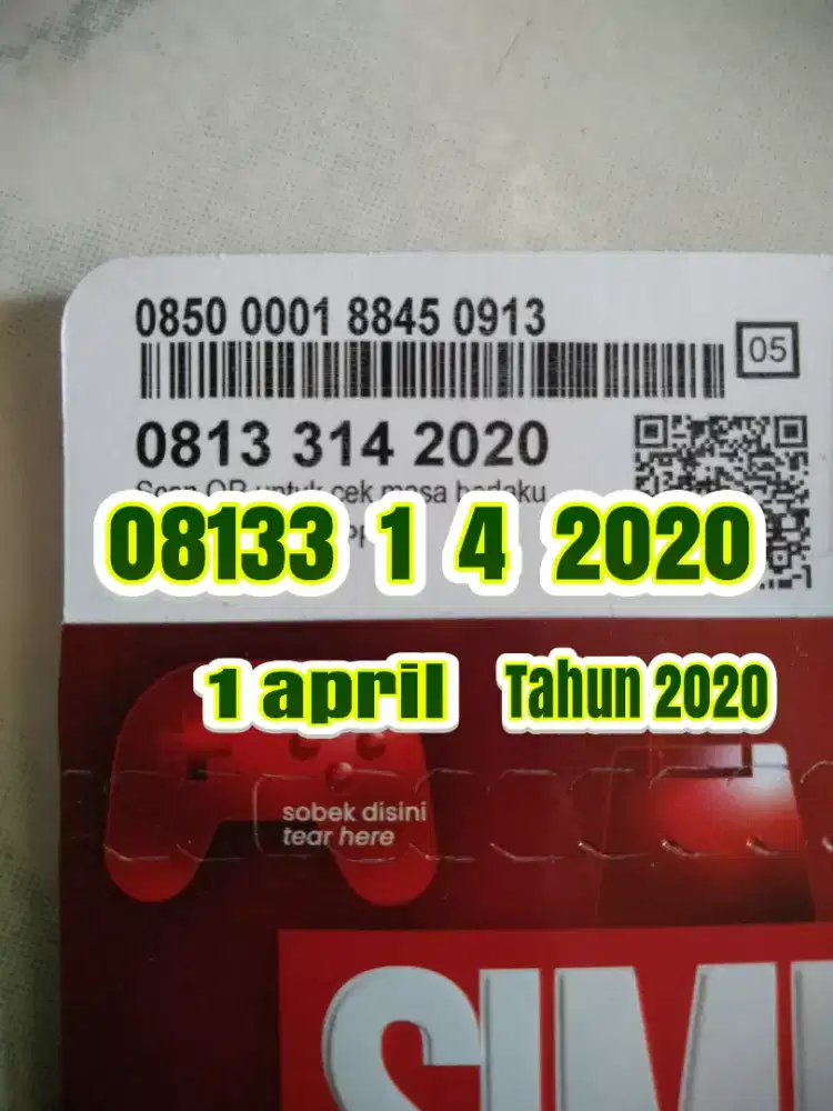 Kartu perdana Telkomsel 11 digit tahun lahir