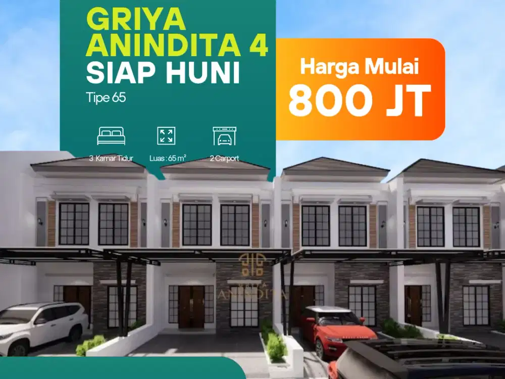 CLUSTER 2 LANTAI DP 0% DI JATISAMPURNA