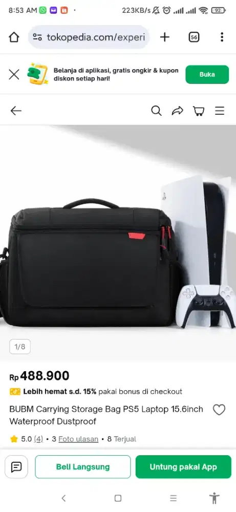 Tas PS4 PS5 Laptop