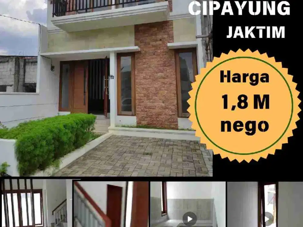 Rumah Baru Cantik Siap Huni di Cipayung JakTim