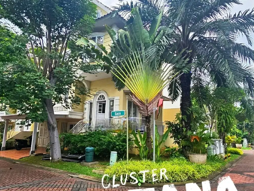 Dijual murah rumah hoek 3 lantai siap huni di montana gading serpong