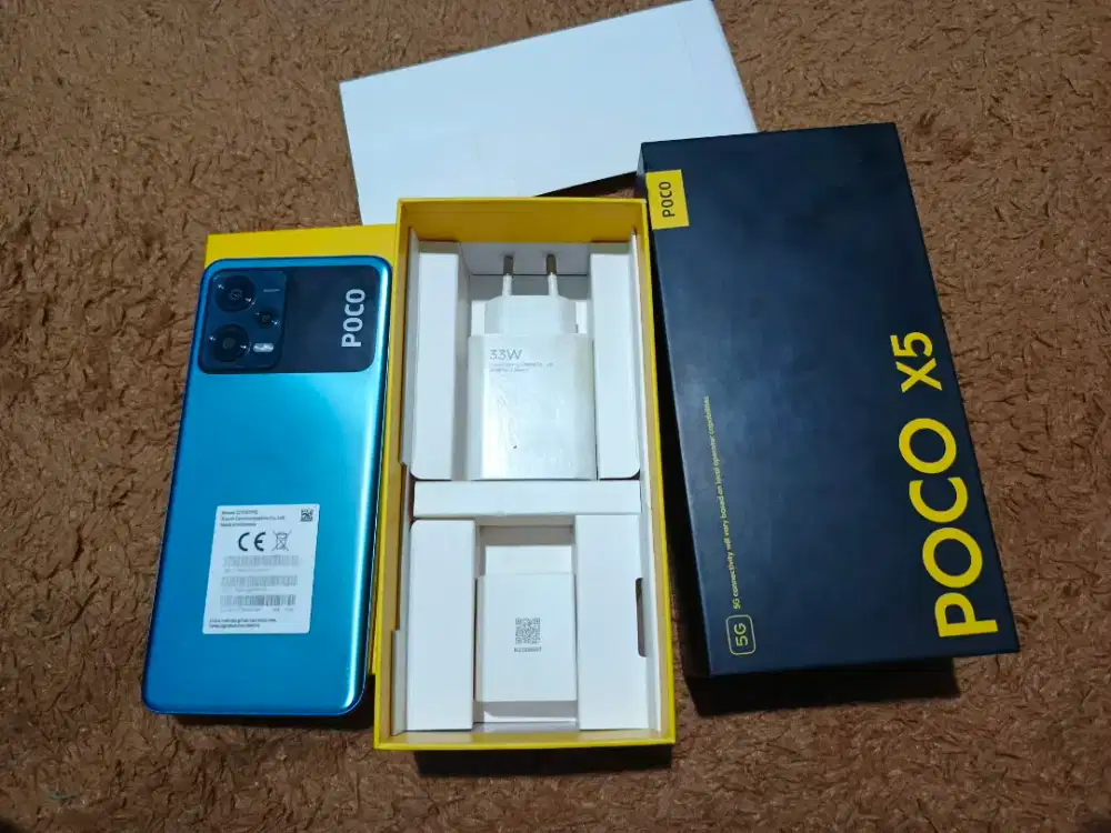 Poco x5 5G ram 6/128 gb second fullset ori