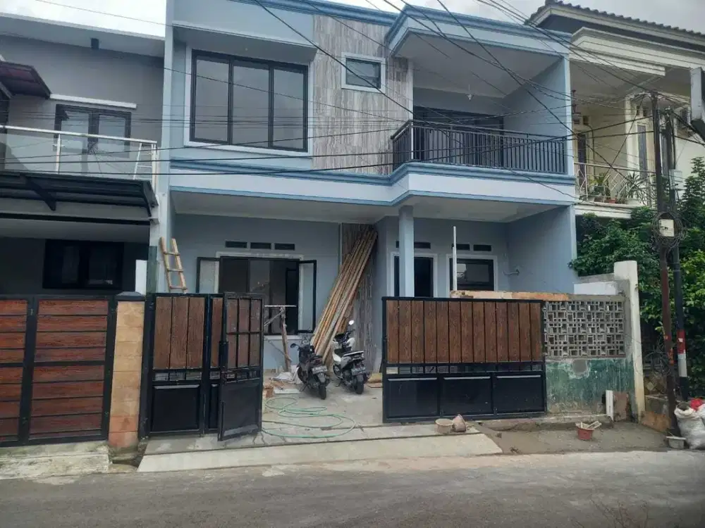 Jual cepat rumah baru jalan lebar dikomplek pondok kelapa jaktim