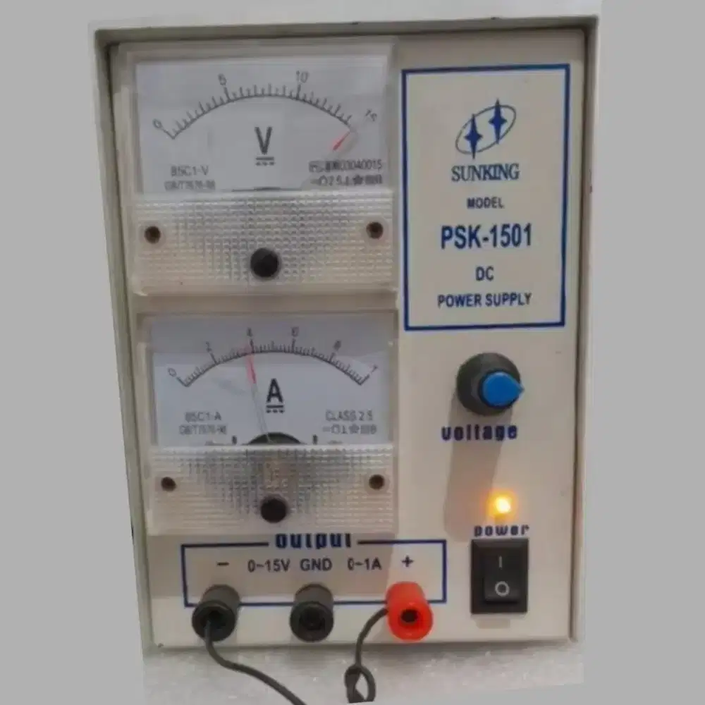 Power Supply 0-15Volt Adjustable Power Suplay 1A