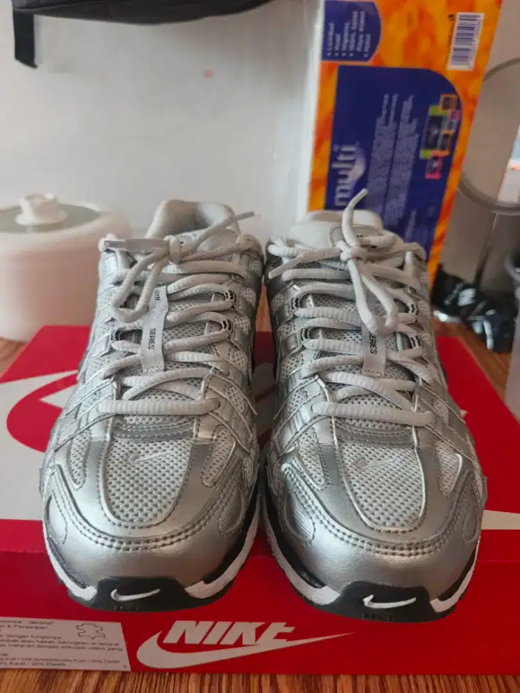 Sepatu NIKE P-6000 SILVER HITAM