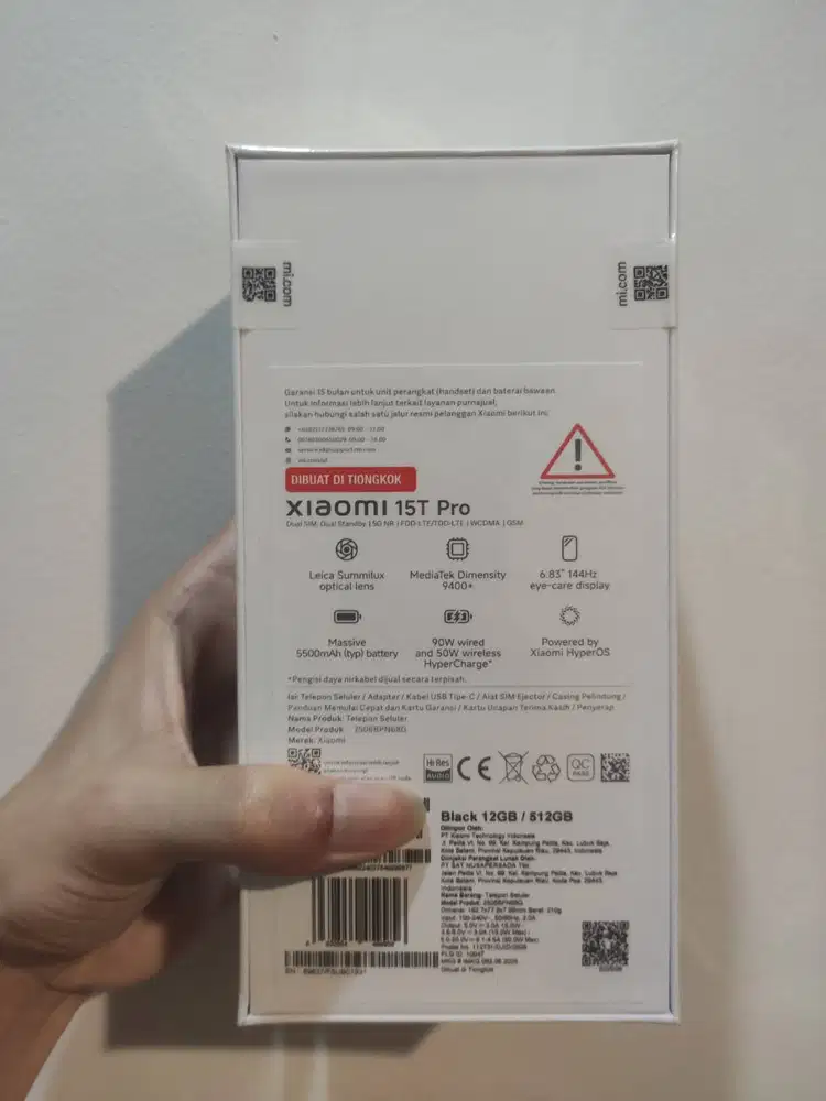 Xiaomi 15T Pro 5G NFC 12/512 GB BNIB Baru Garansi Resmi Black