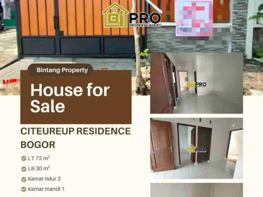 Dijual Rumah BU di Citereup Residence Bogor