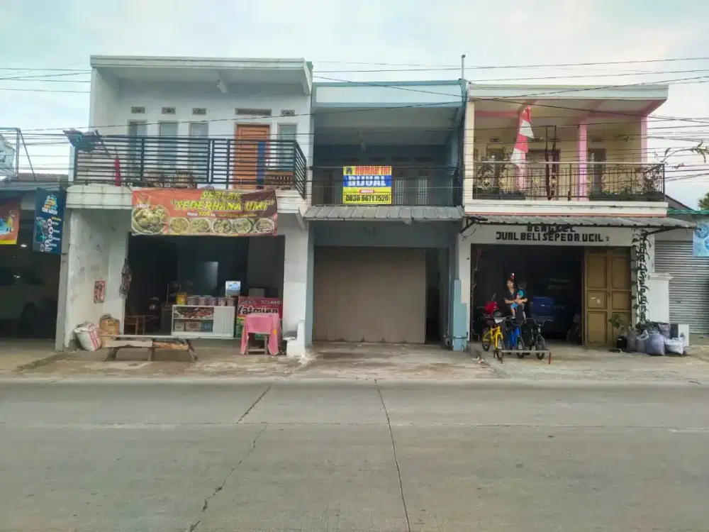 Di Jual Rumah Ruko strategis pinggir Jalan cocok untuk usaha