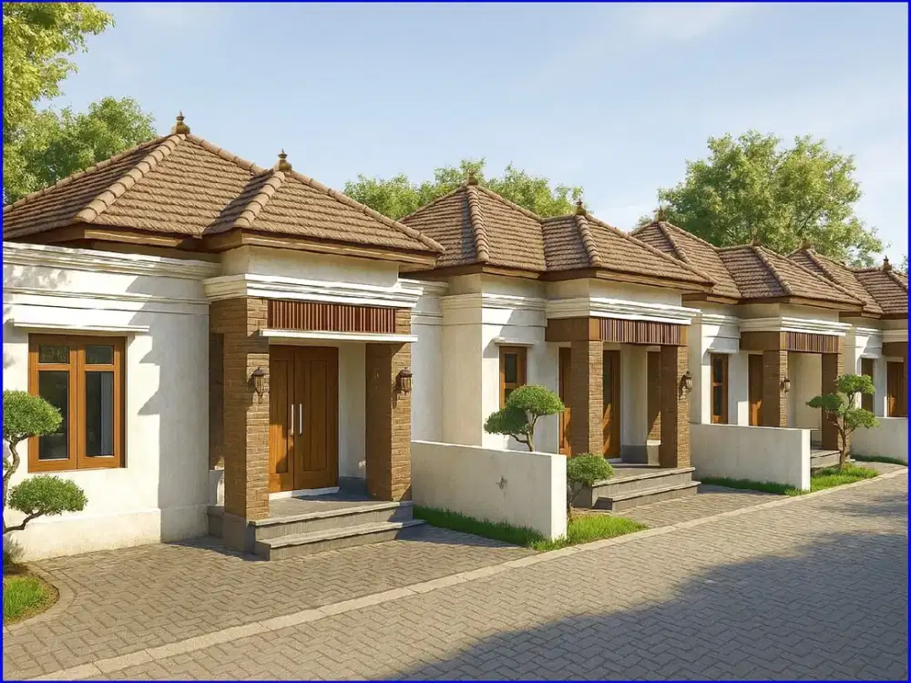 Tempel Sleman Dijual Rumah Jogja Bali Style Type 50 Dekat Polsek Tempe
