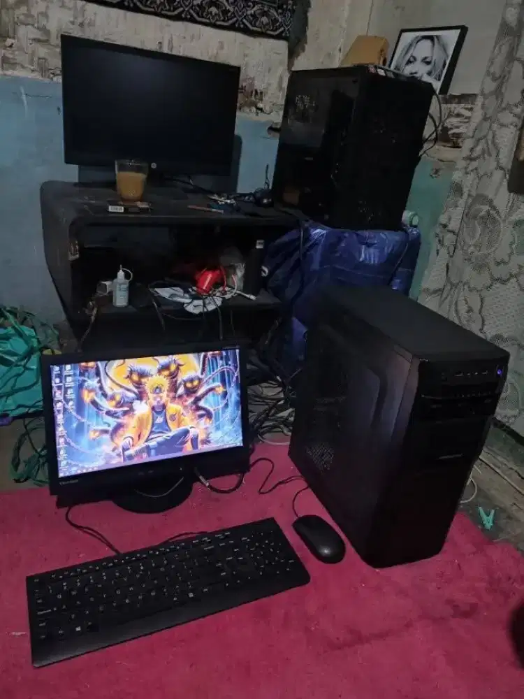 Pc i3 Gen 4 satu set siap pakai