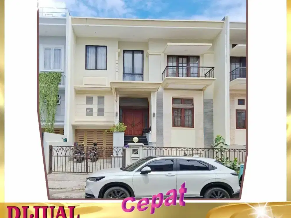 DIJUAL RUMAH MURAH FULL FURNISHED 3.5 LANTAI DI GREEN GARDEN JAKARTA