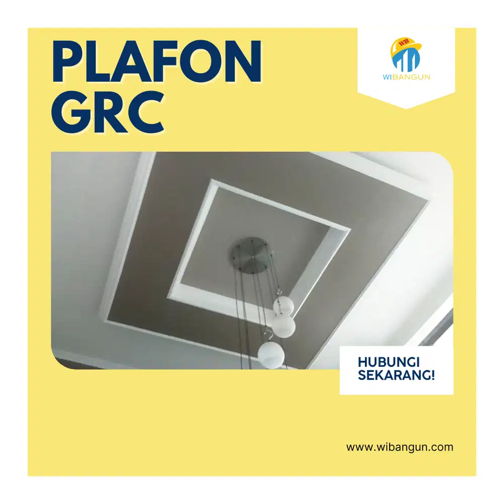 PLAFON GRC + RANGKA INCLUDE DENGAN PEMASANGAN