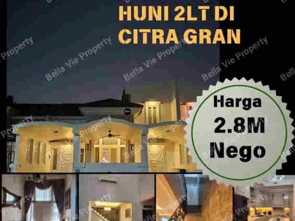 Jual Rumah Mewah Clasic Style Siap Huni 2,8 M Nego.  CitraGran Cibubur.