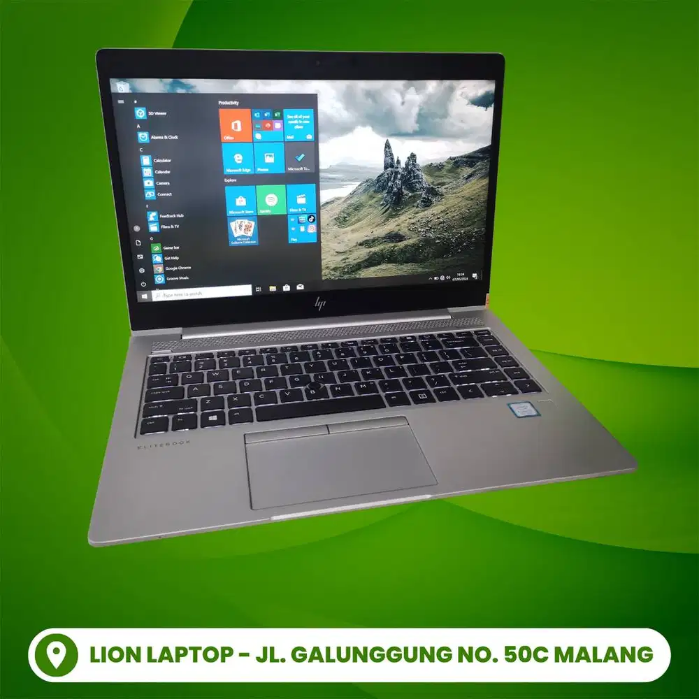 Core i5 Gen 8 RAM 8GB SSD 256GB HP Elitebook 840 G5 [08|10]