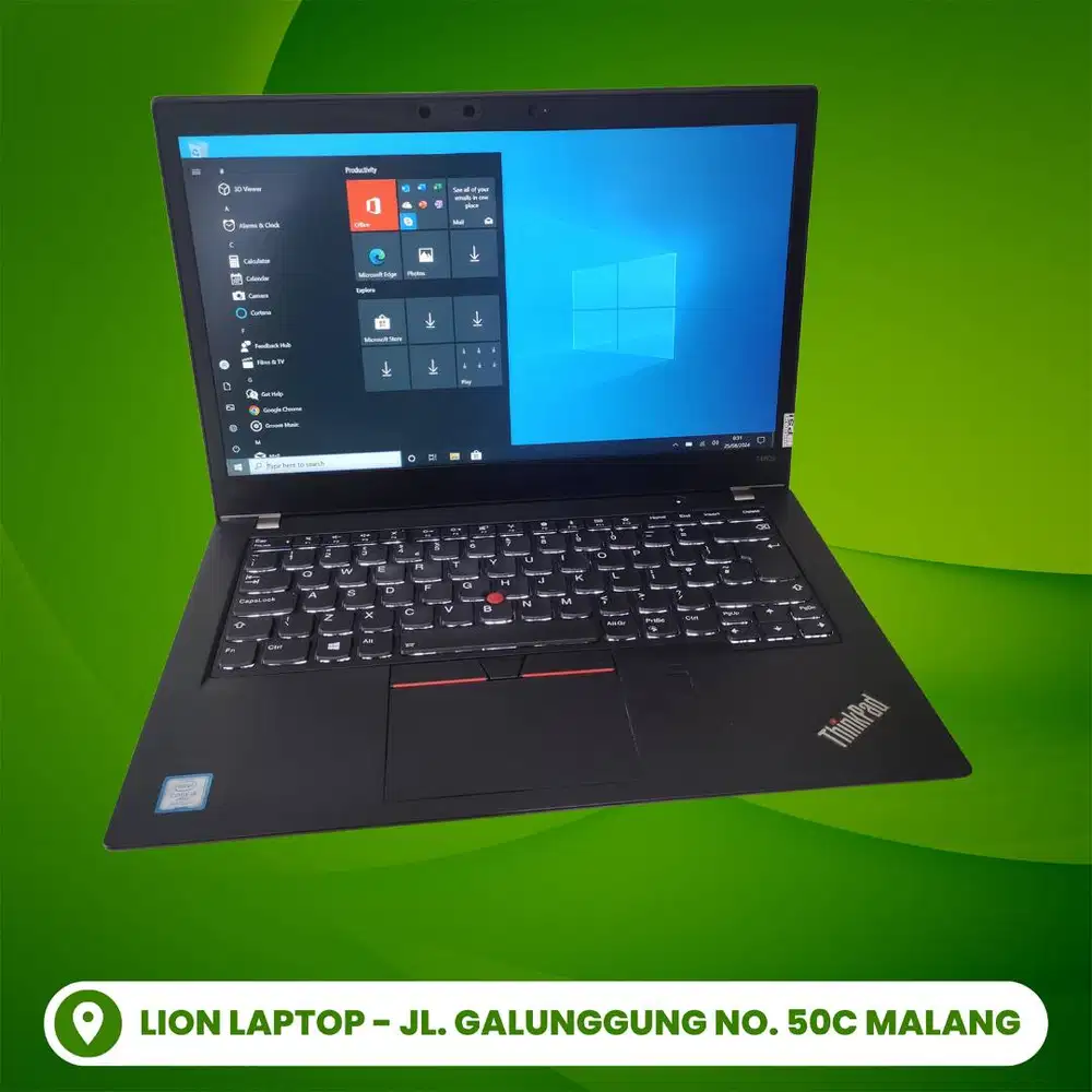 RAM 8GB Core i5 gen 8 Touchscreen Lenovo Thinkpad T480s SLIM [08|10]