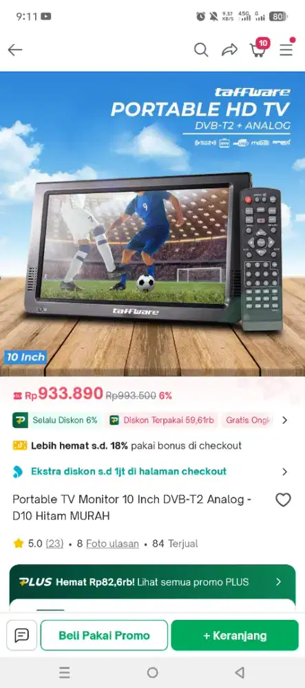 TV kecil murah di jual karena sudah tidak di pakai