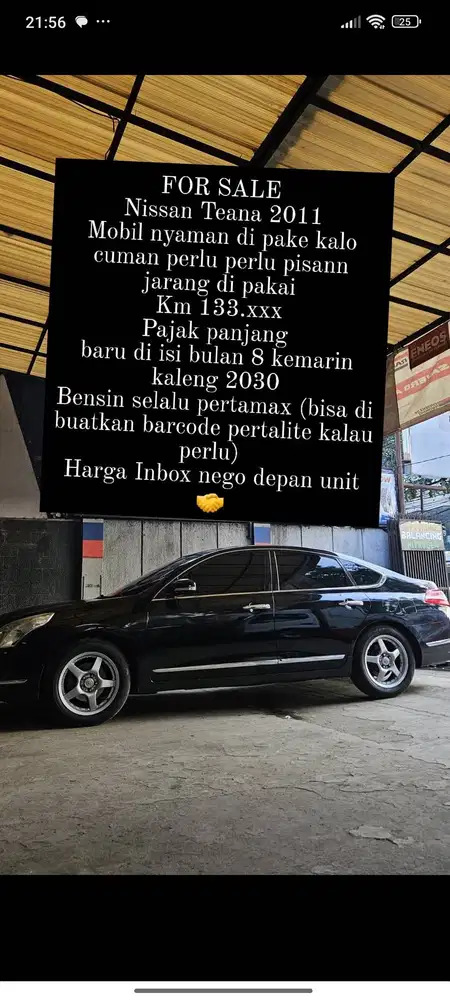 Nissan teana di jual cepat nego depan unit