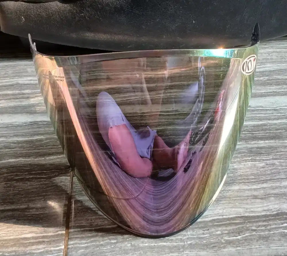 Visor Panjang Lancip Venom _ Warna Pink - KYT Kyoto _ Minus Murah