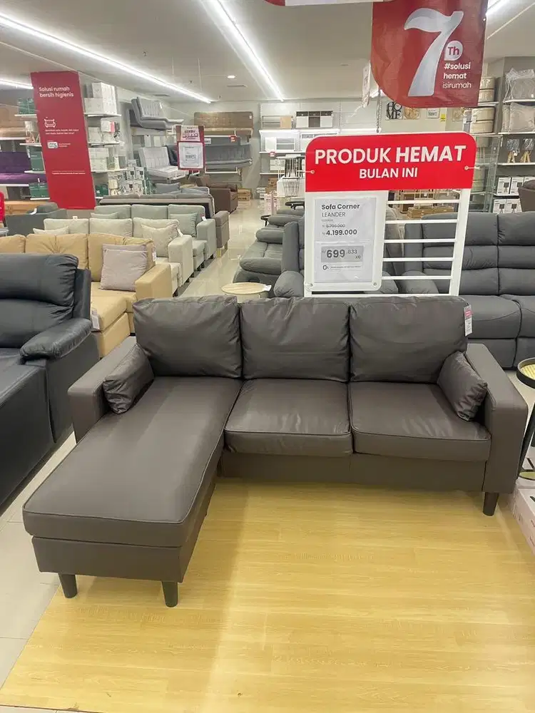 Sofa L Kulit Selma