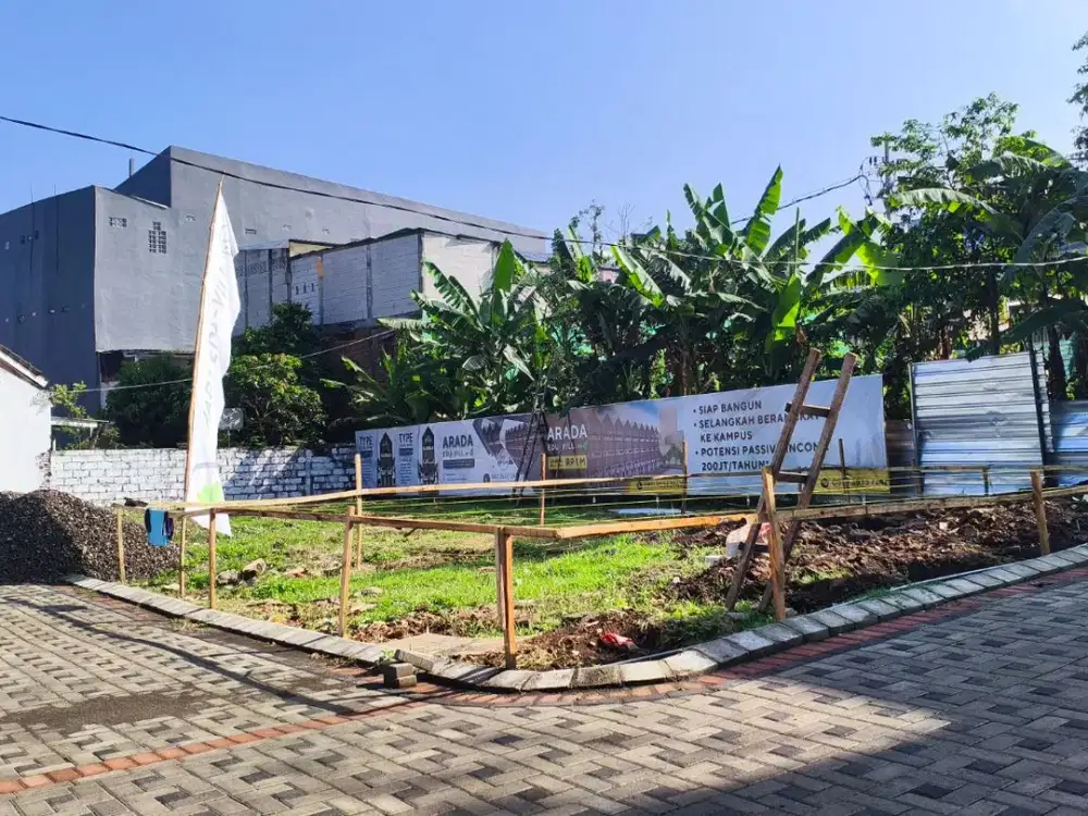 Rukost 1M an Siap Bangun 10 Kamar Lokasi Tengah Kampus Besar Kota Malang