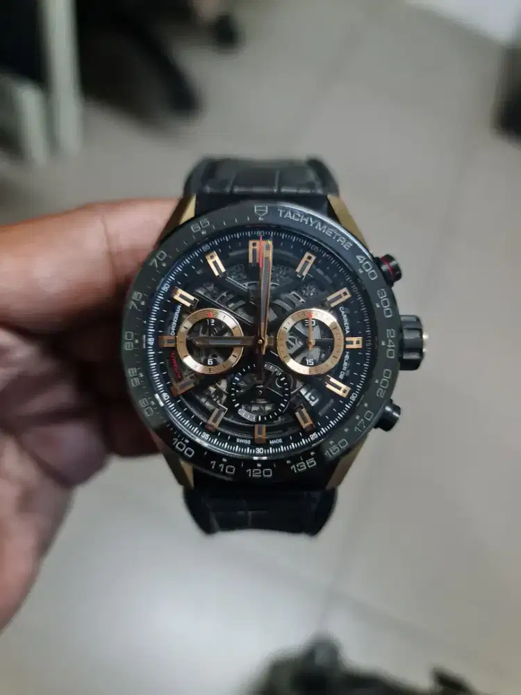 Tag Heuer Carrera Skeleton Chronograph Heuer 02 Rose Gold Automatic