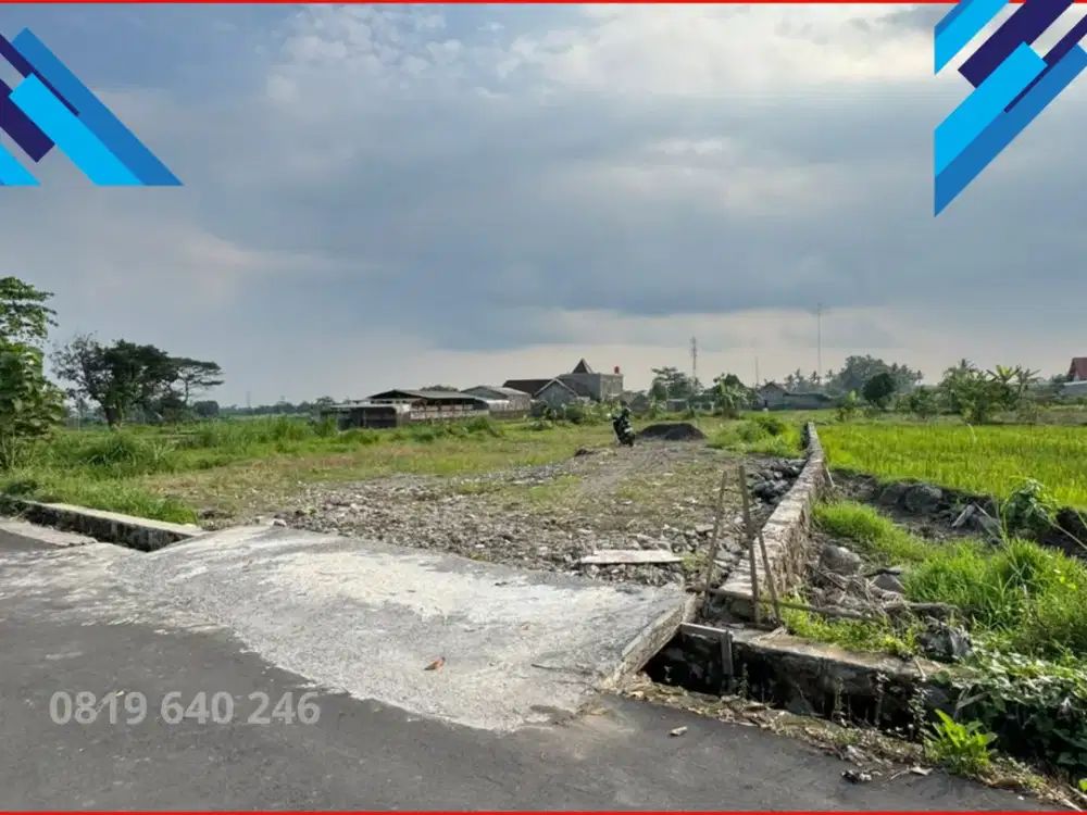 View Sawah. Tanah Jalan Kaliurang KM.10 Belang Pasar Gentan