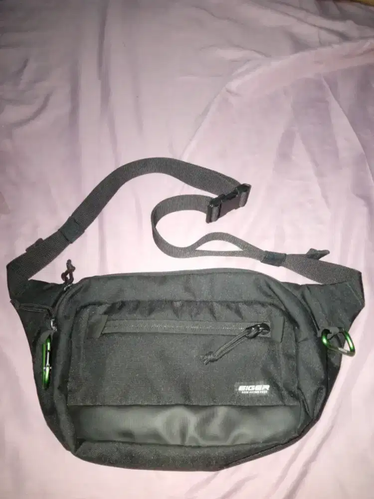 Tas Eiger 1989 Clutch 1.0 Waistbag Original + Carabiner 2pcs