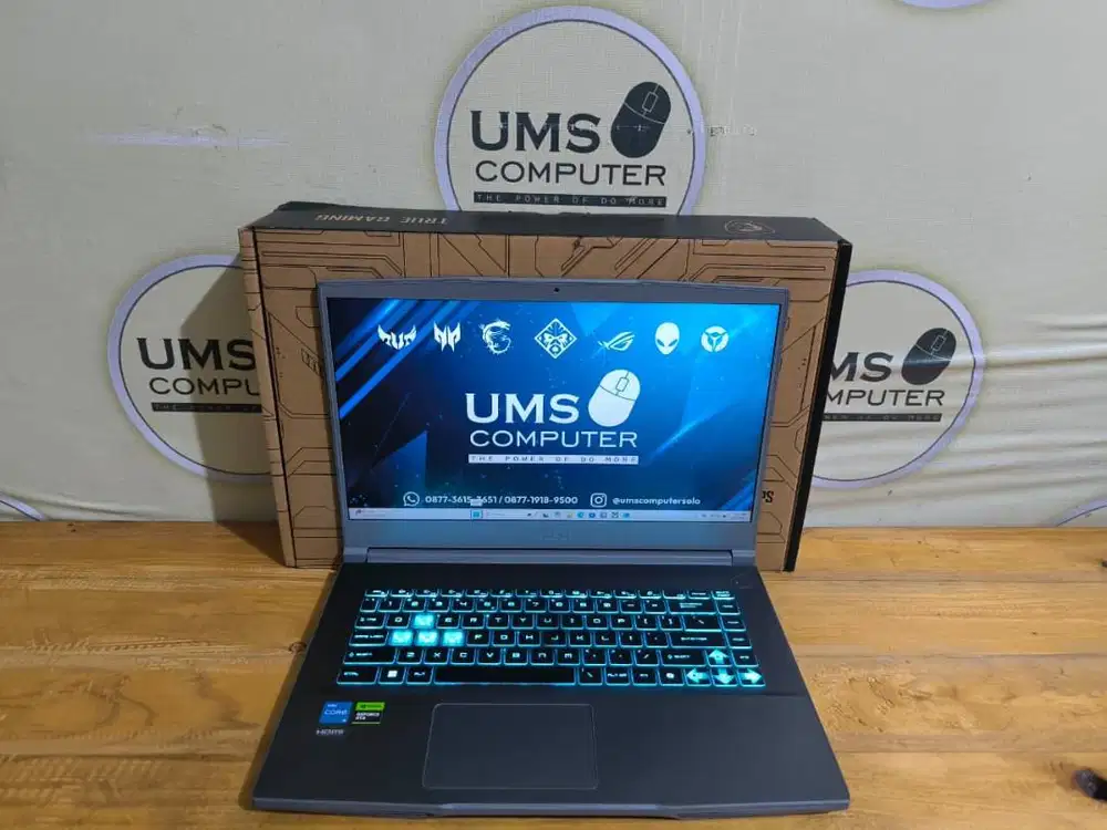MSI Thin 15 B12UCX INTEL Core i5-12450H RAM 16GB SSD 512GB RTX 2050